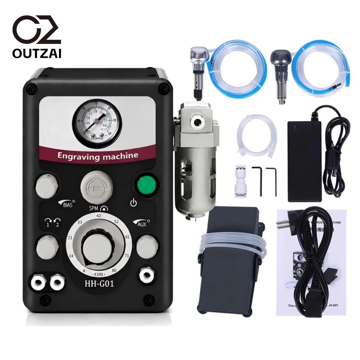 Jewelry Making Workshop - 110V HH-G01 Pneumatic Engraving Machine GraverMax