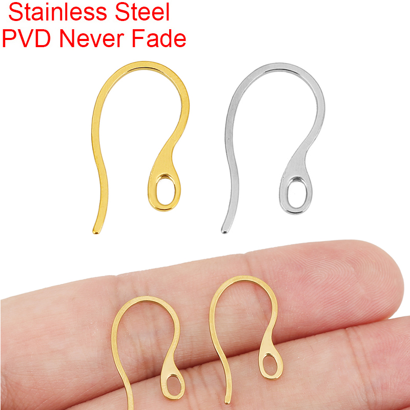 Jewelry Making Material - 20pcs Hypoallergenic Stainless Steel Earrings Hooks