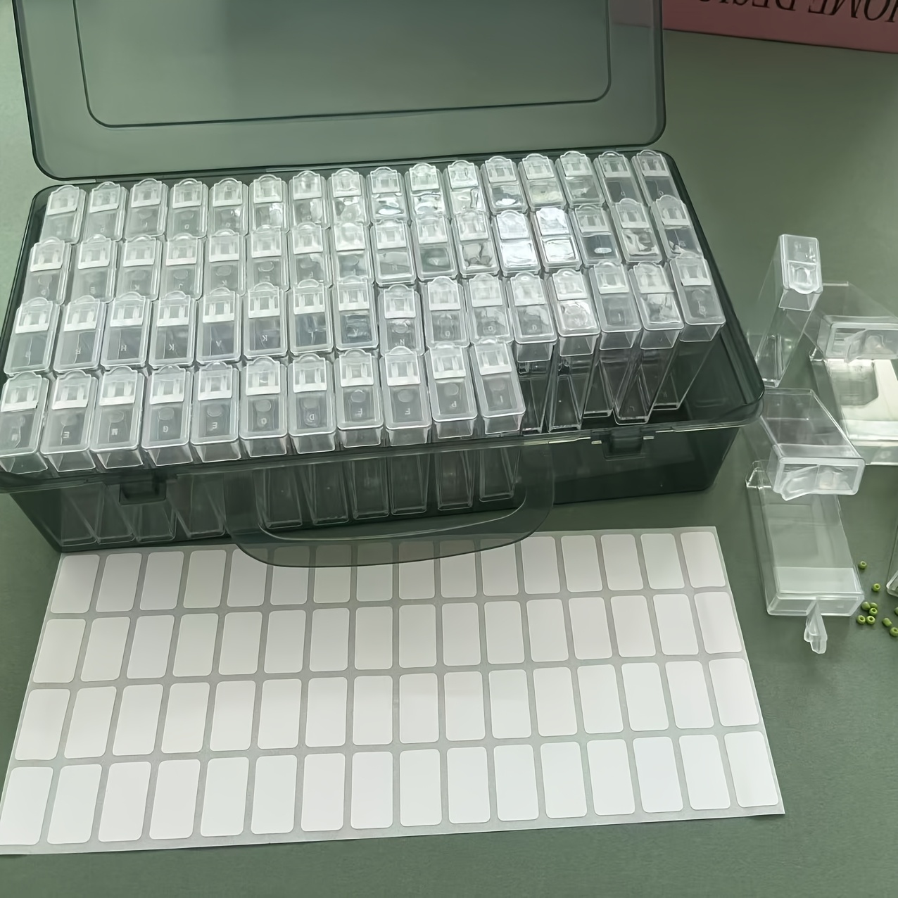 Jewelry Making Organizer - Set of 64 Grey Plastic Storage