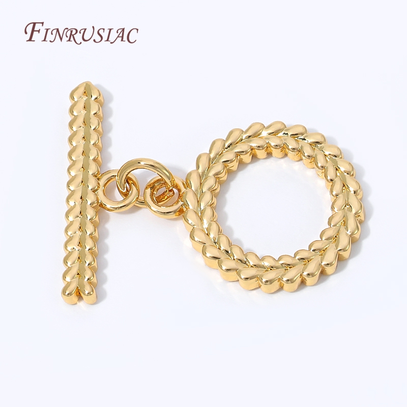 Jewelry Making Supplies Wholesale - Wholesale Wheat Braided OT Toggle Clasps