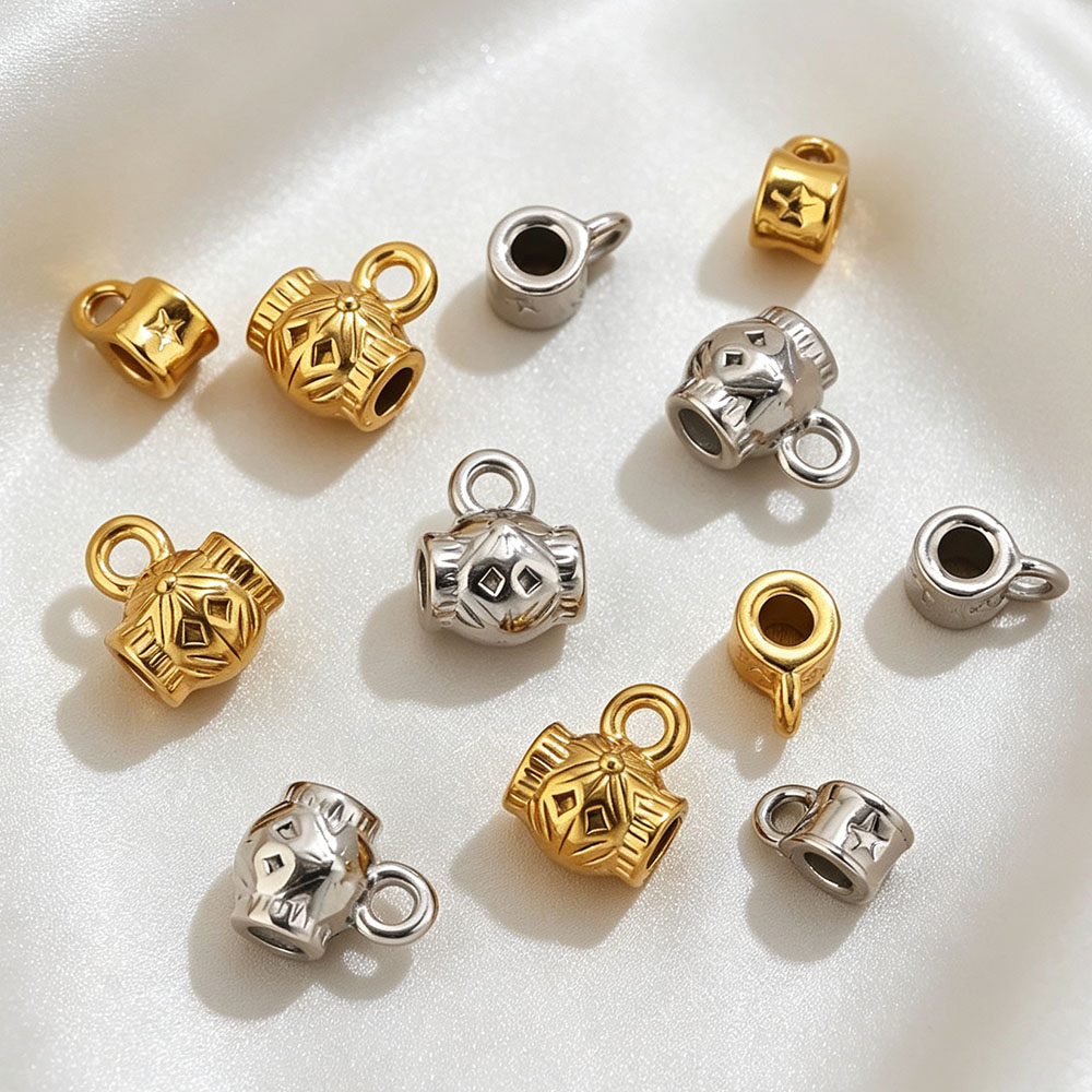 Jewelry Making Supplies Wholesale - 5pcs 18K PVD Stainless Steel Cast