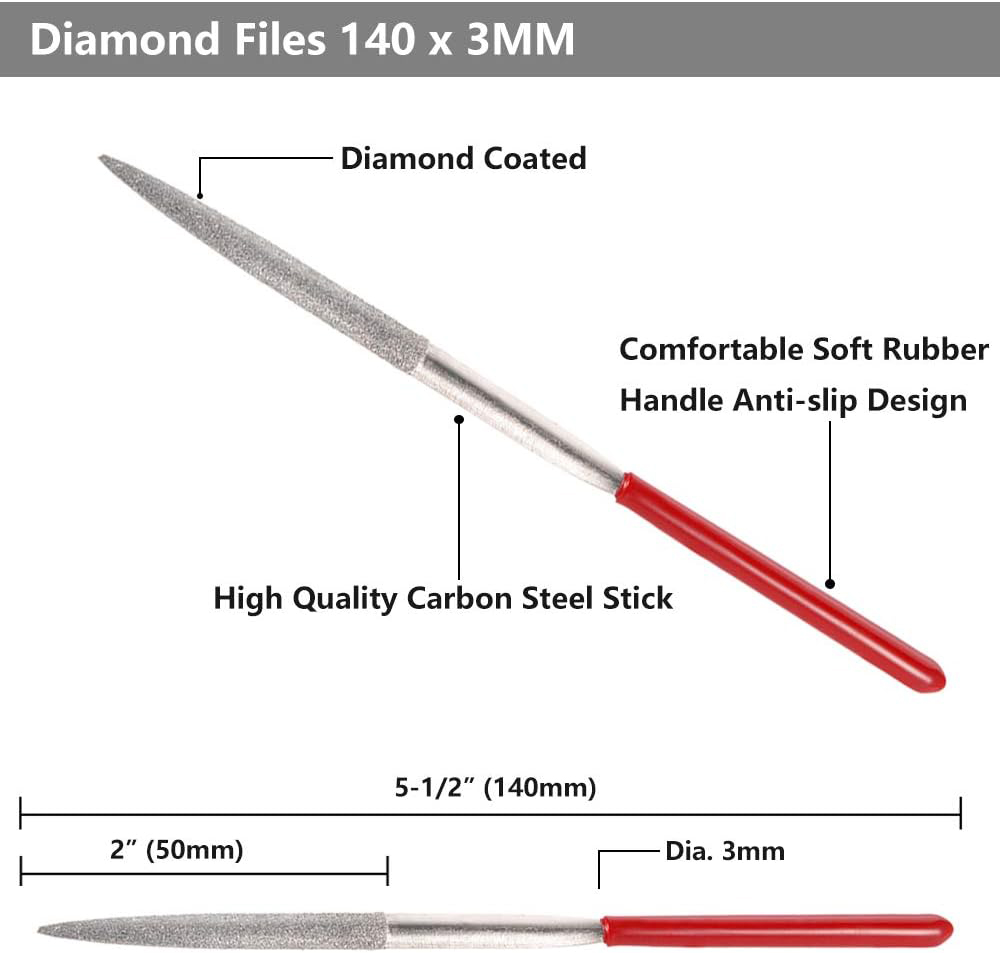 New 10Pcs Diamond Needle File  - Jewelry Making Workshop recension och pris