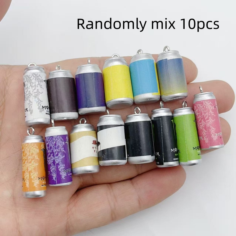 10Pcs Mini Simulation Beverage - Jewelry Making Charms recension och pris