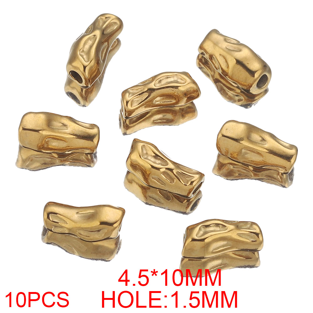 10PCS Stainless Steel Square I - Jewelry Making Supplies Wholesale recension och pris