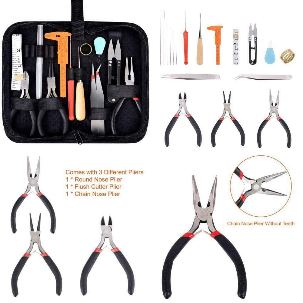 19Pcs Professional Accessories - Jewelry Making Kit Professional recension och pris