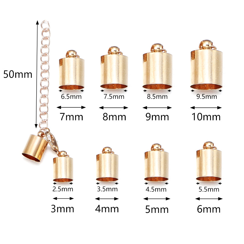10Sets Leather Cord End Caps W - Jewelry Making Material recension och pris