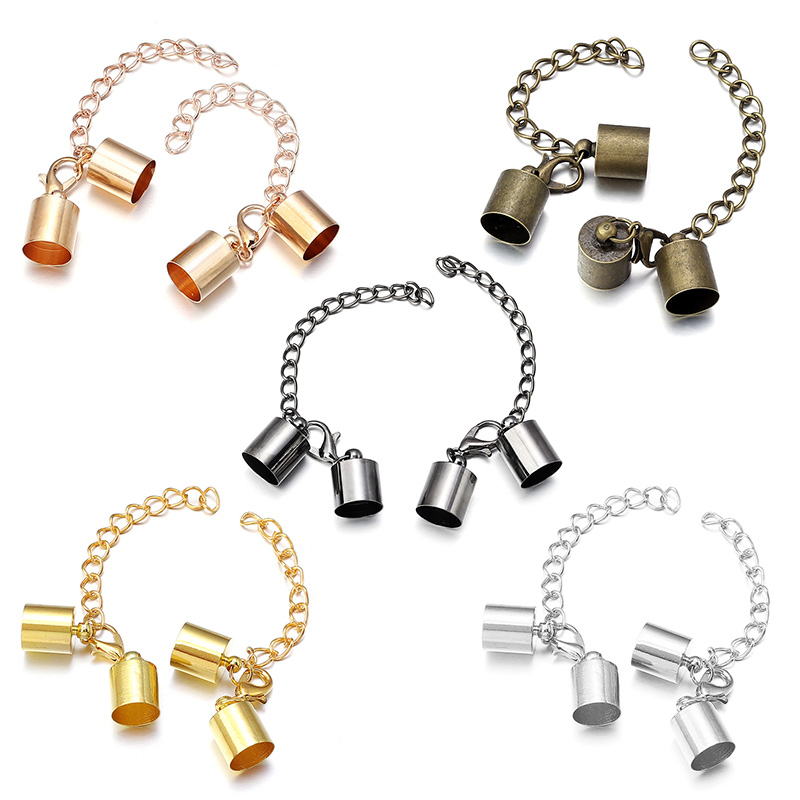 10Sets Leather Cord End Caps W - Jewelry Making Material recension och pris