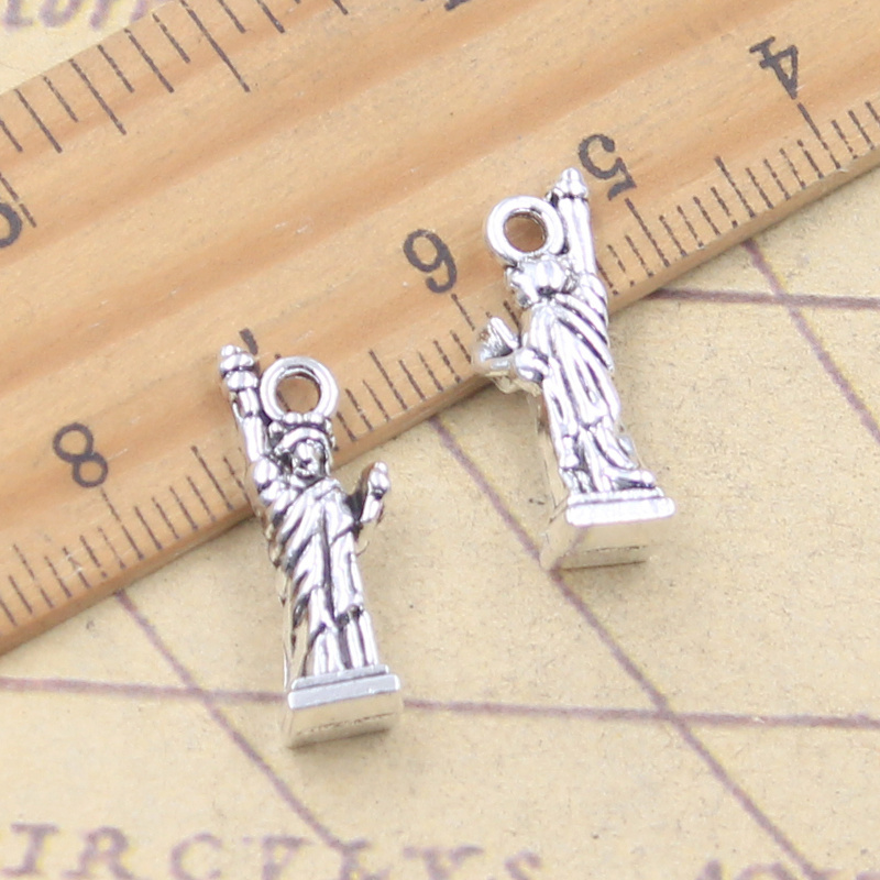 10pcs Charms New York Statue O - Jewelry Making New York recension och pris