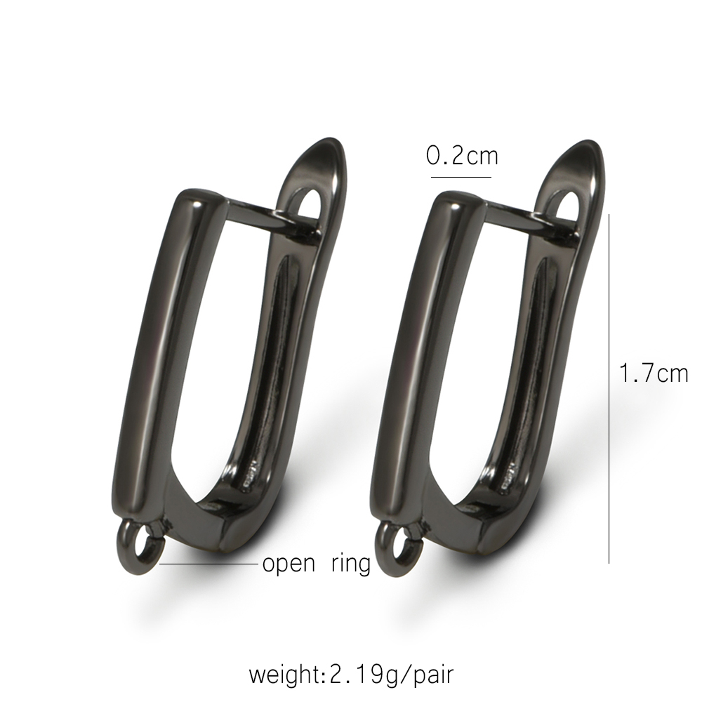 YANASI 1 Pair Gun Black  Brass - Jewelry Making Material recension och pris