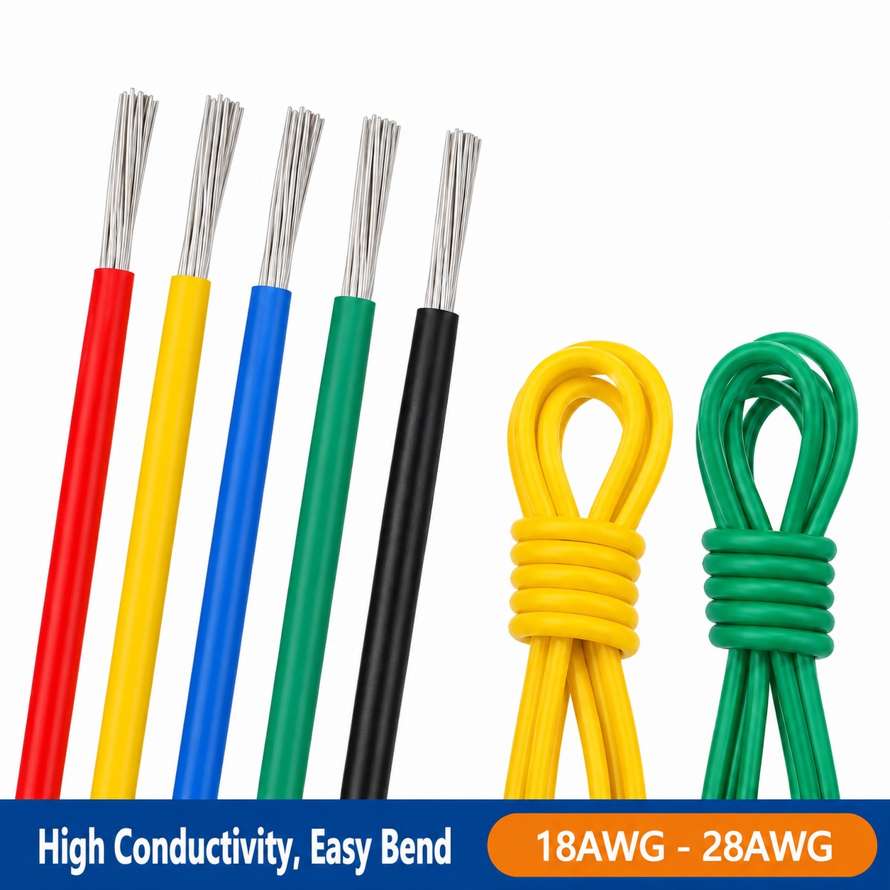 1/5m Multi-Stranded Electric W - Wire 22 Gauge Copper recension och pris