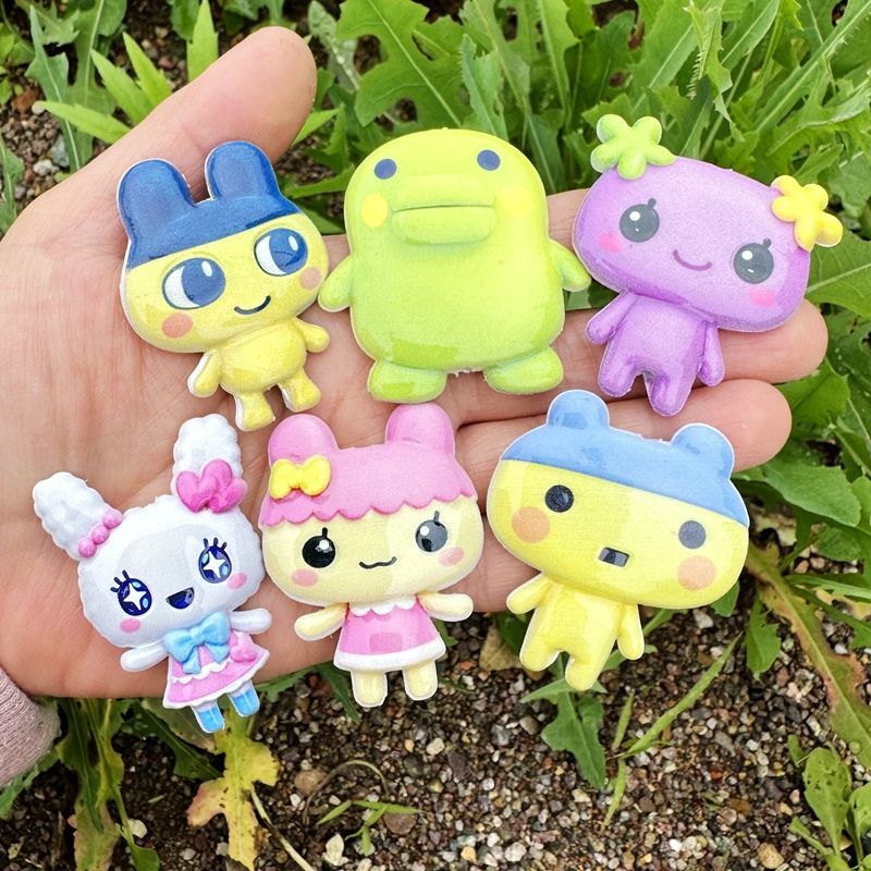 45mm Cartoon Tamagotchi double - Jewelry Making Material recension och pris