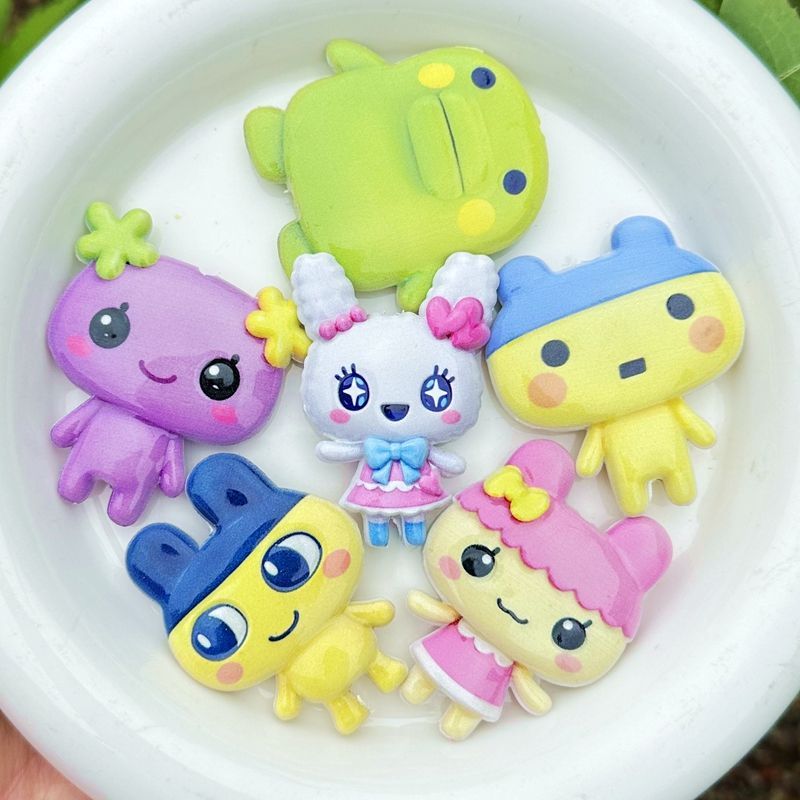 45mm Cartoon Tamagotchi double - Jewelry Making Material recension och pris