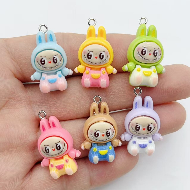 10Pcs Kawaii Rabbit Strawberry - Jewelry Making Charms recension och pris