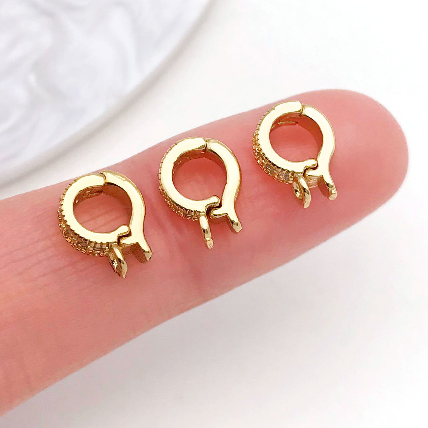 5pcs 18K Real Gold Plated Bras - Jewelry Making Charms recension och pris