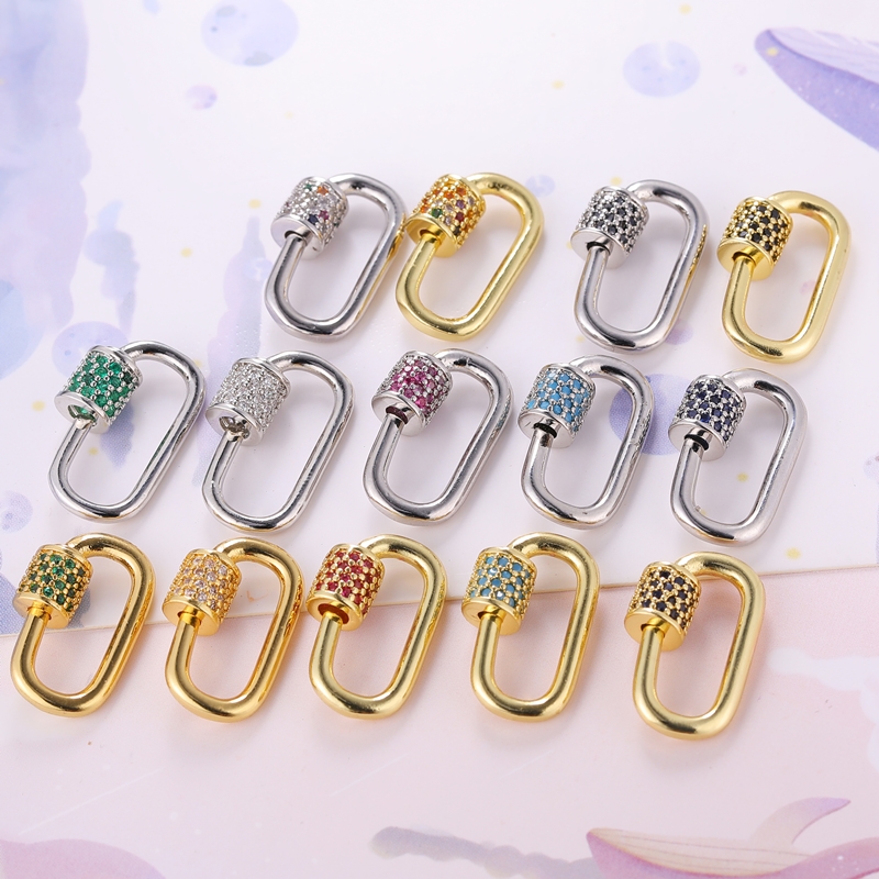 Juya DIY Rainbow Charms Carabi - Jewelry Making Charms recension och pris