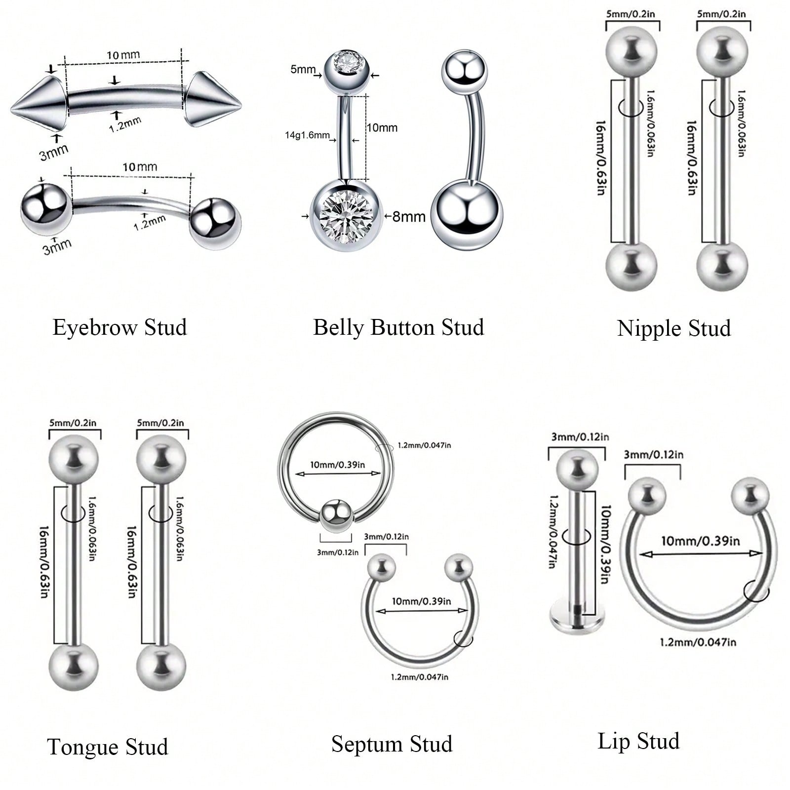 4pcs/Sets Professional Body Pi - Jewelry Making Kit Professional recension och pris