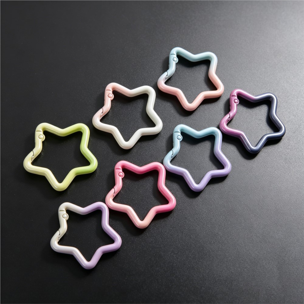 5PCS Gradient Star Shape Sprin - Jewelry Making Charms recension och pris