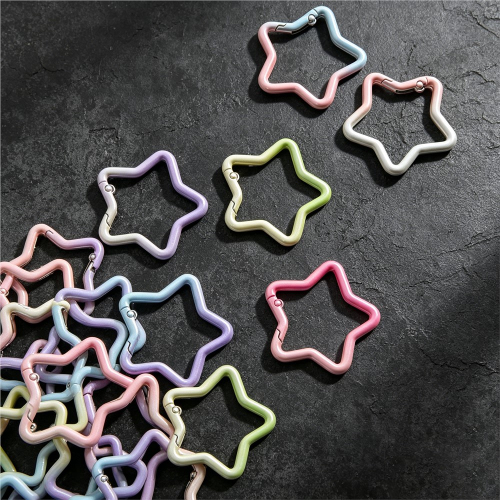 5PCS Gradient Star Shape Sprin - Jewelry Making Charms recension och pris